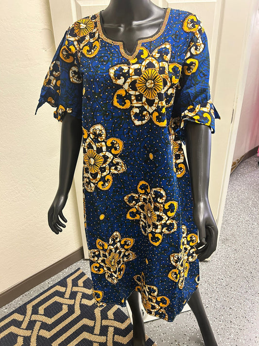 Gold Beaded Floral Ethnic Design